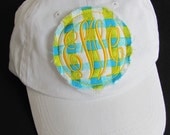 Monogrammed Baseball Cap Personalized Hat Bridesmaid Birthday Gift