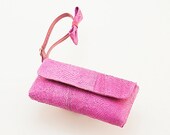 iPhone 5 case from pink fish leather
