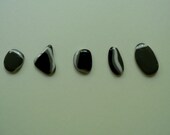 Glass "agate" cabochon