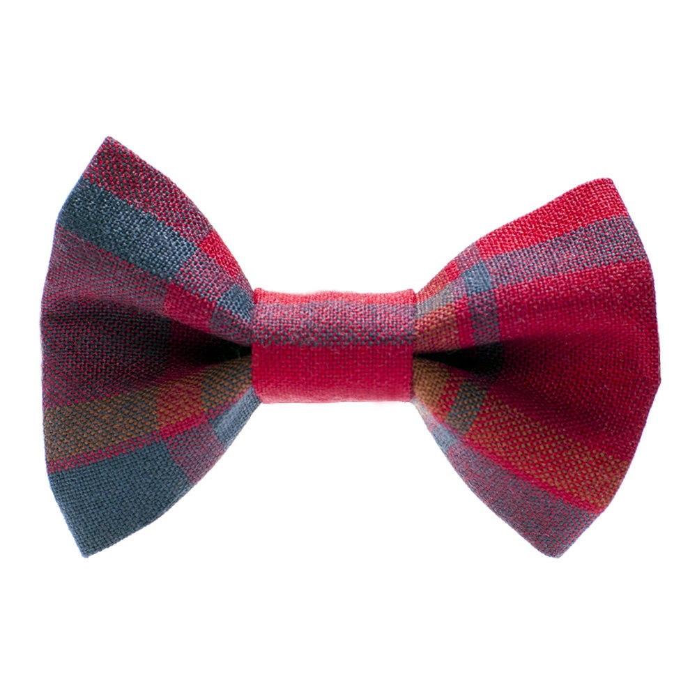 The Sherlock - Red Plaid Cat Bow Tie