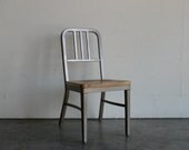Vintage Mid Century Modern Emeco Style Navy Chair