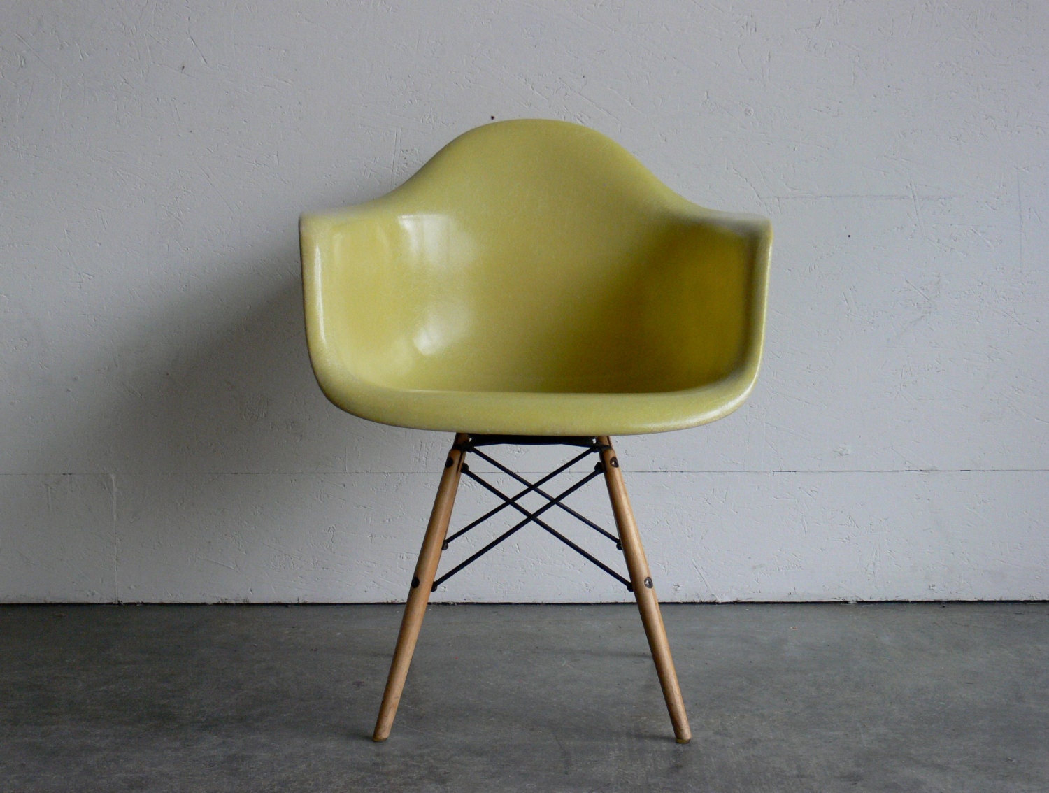 Eames for Herman Miller Zenith Swivel Dowel Base Arm Chair-PAW