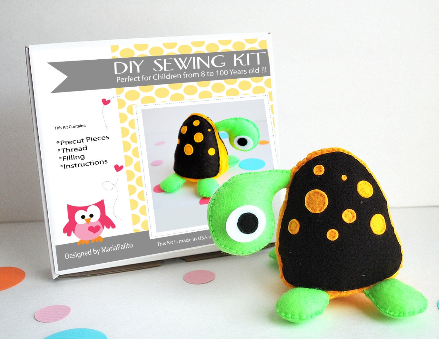 Make Your Own Turtle Plush - Sewing Kit A680 Il_170x135