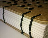 Large handmade / journal / sketchbook - vintage bingo cards - wedding guestbook