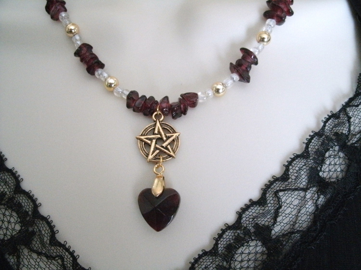True Love Pentacle Necklace, wiccan jewelry pagan jewelry wicca jewelry goddess witchcraft metaphysical pentagram witch new age handfasting