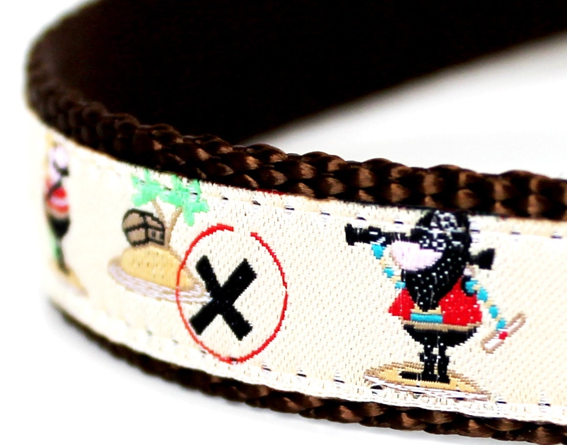 Pirate Treasure Dog Collar / Pet Accessories / Adjustable