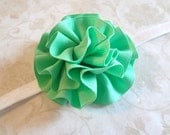 Mint Green Baby Headband. Mint Flower Headband, Baby Girl Hair Accessories, Baby Hair Accessories, Mint Flower Headband