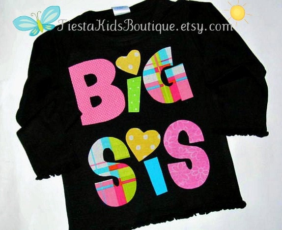 Big Sis shirt, sister, lil sis big sis, tshirt, girl, sibling set Il_570xn