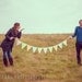 Fabric Pennant Bunting Flags - Soft and Faded Vintage Look