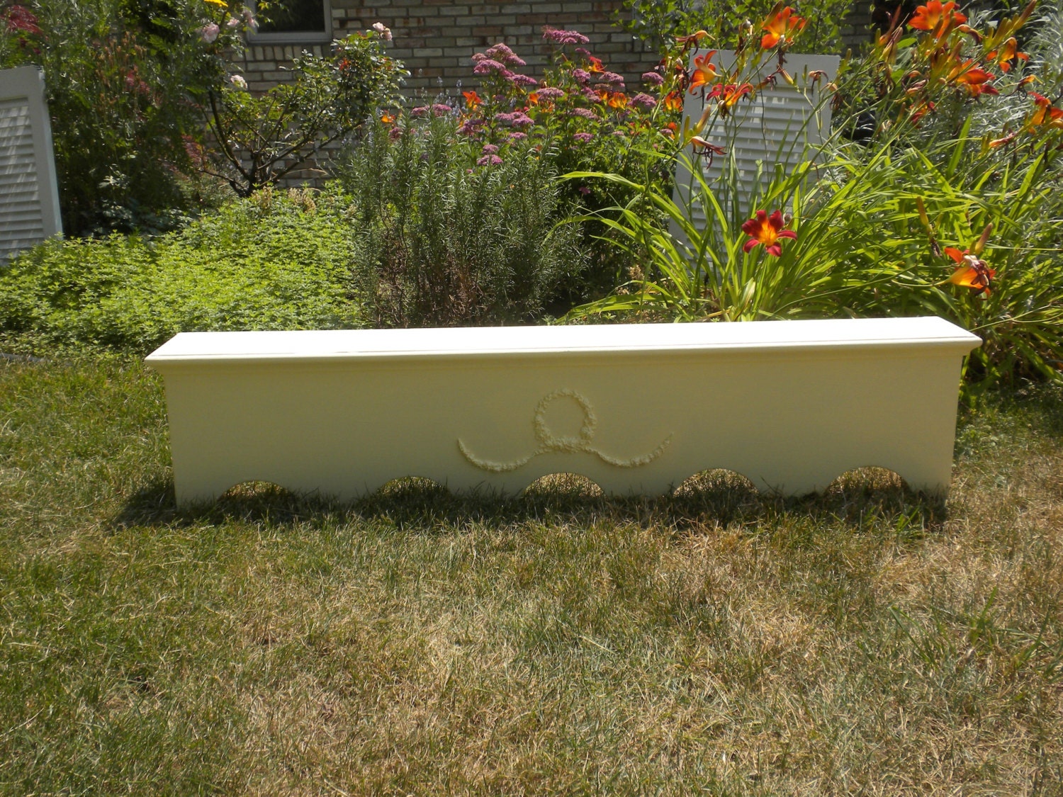 48 Inch Vintage Window Cornice/Wall Shelf