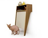 SALE - 20% OFF Thru 5/31 - Mid Century Modern Console Table & Cat Scratcher