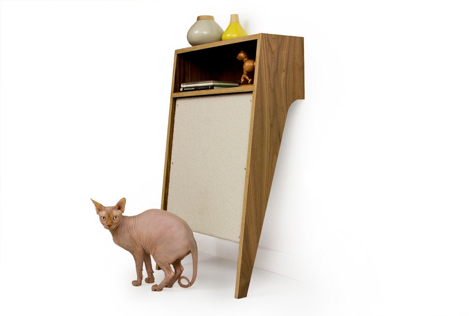 SALE - 20% OFF - Mid Century Modern Console Table & Cat Scratcher
