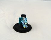 Glass Ring with Charms