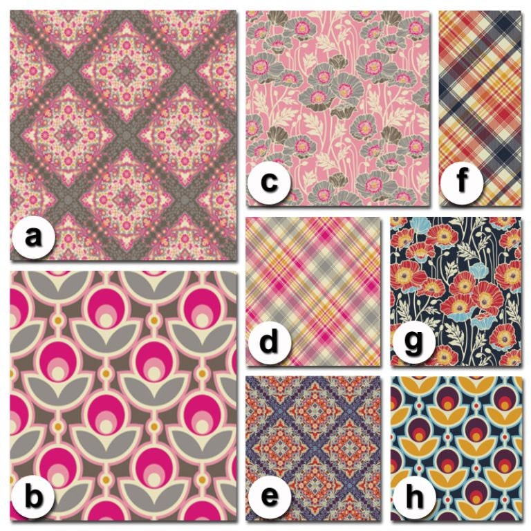 Custom Crib Bedding You Design   Bumper and Bedskirt in Notting HIll in Pink/Midnight