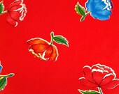 55x55 Flower Pot Square Oilcloth Tablecloth