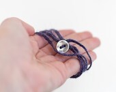 Crochet Bracelet . Lilac .