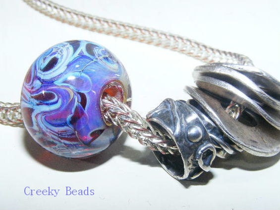 Handmade Lampwork bead "Large Holed Bead" Creeky Beads SRA