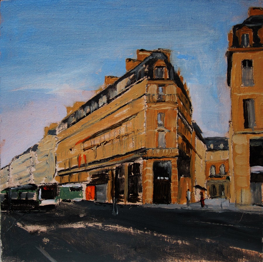 Paris Oil Painting - Original Art by Tim Irving, France, Cityscape,