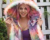 Rainbow Tie-Dye Oversized Scoodie -unisex