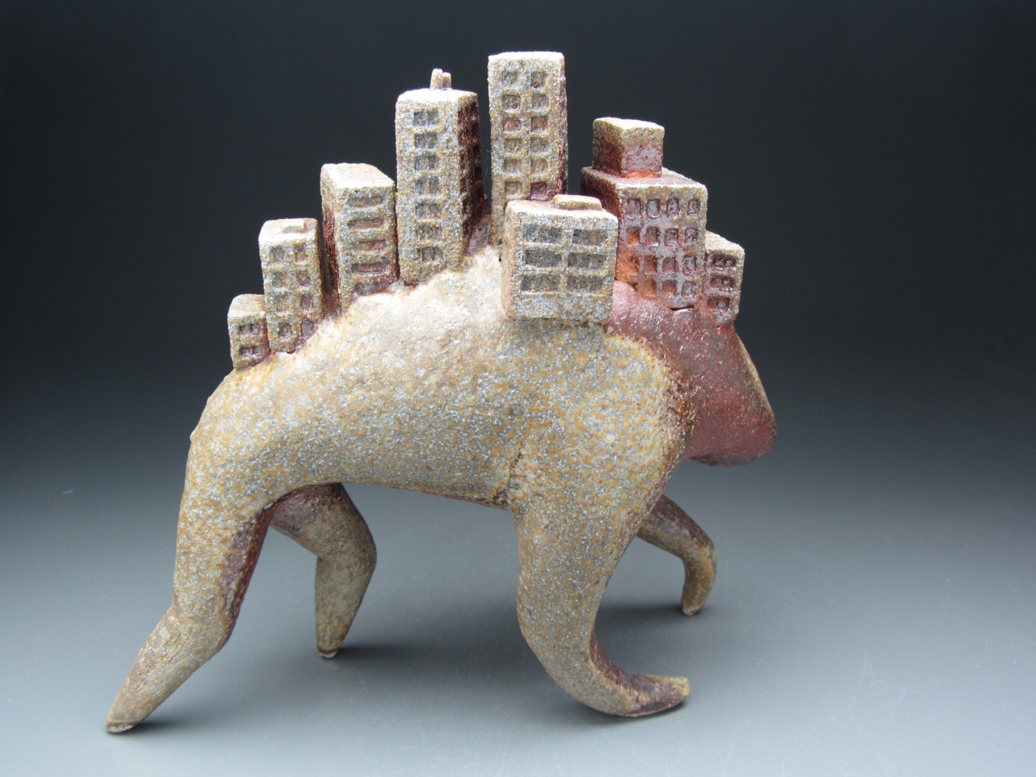 Modern City Study- a one of a kind ceramic sculpture