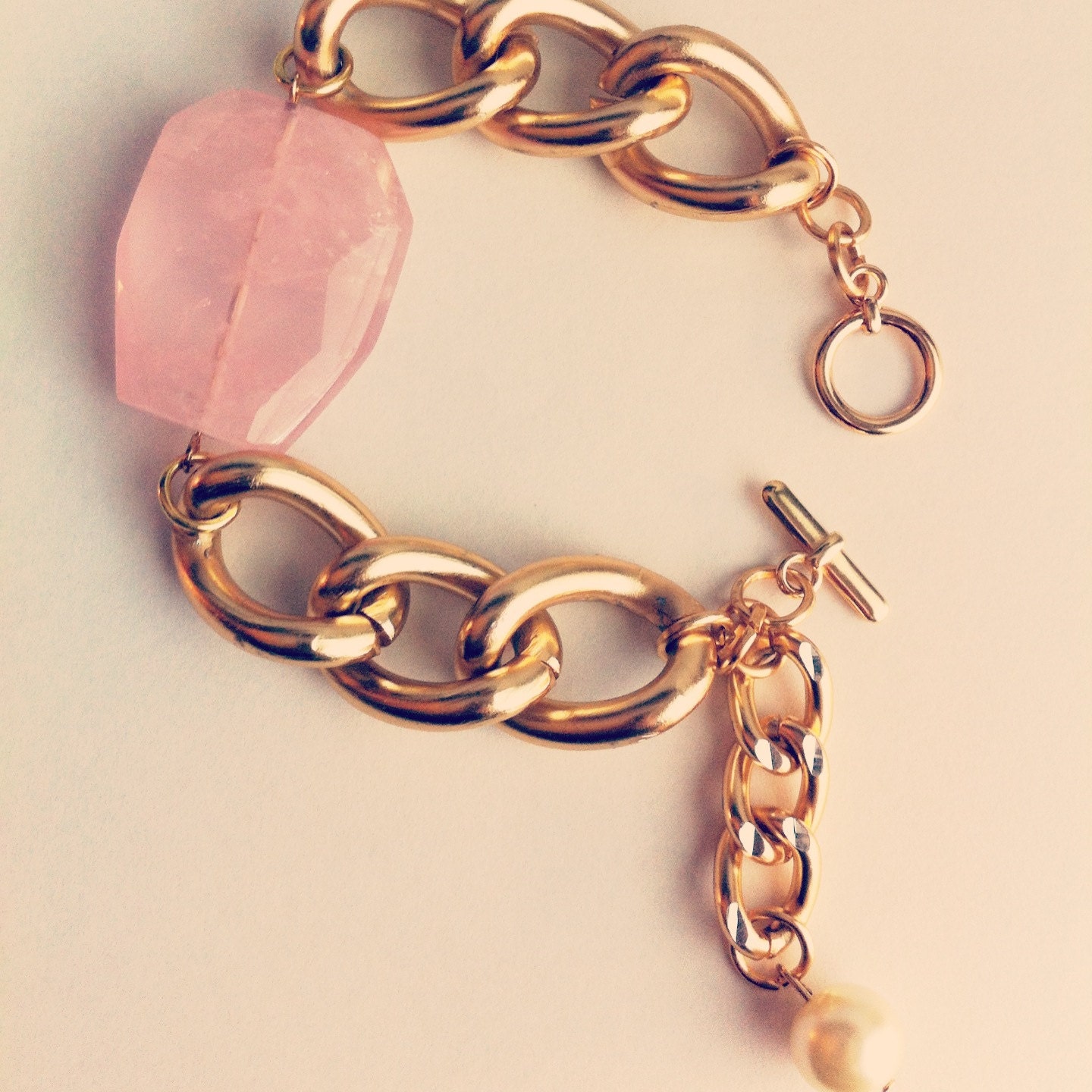 Mari Rose Pink Quartz Bracelet