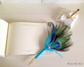 Peacock Wedding-Peacock  Pen -Pen Holder- Lets Customize it to your wedding colors