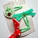 Nautical Hair Clips - Anchor hair clip set in red and mint, giddyupandgrow