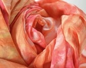 Silk Scarf, Red, Orange and Yellow
