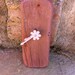 Natural Beach Driftwood Mauve/Pink FlowerColour-Washed Wall Clock/Recycled/Purple/Recycled