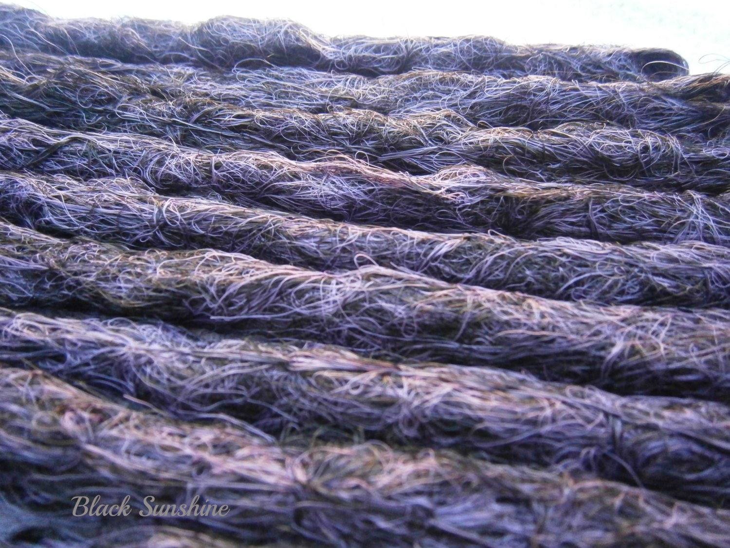 10 SE Purple and Black Crochet Dreads - Ready to be shipped