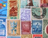 Latin Love 50 Vintage Worldwide Latin American Postage Stamps Philately Hispanic Central South America Mexico Brasil