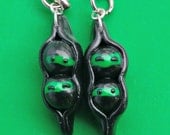 Two Peas in a Pod BFF Ninja Keychain Set-Best Friends Gifts/BFF Accessories/Couples Keychains/Kitsch/Ninja/Techie Gifts/Handmade