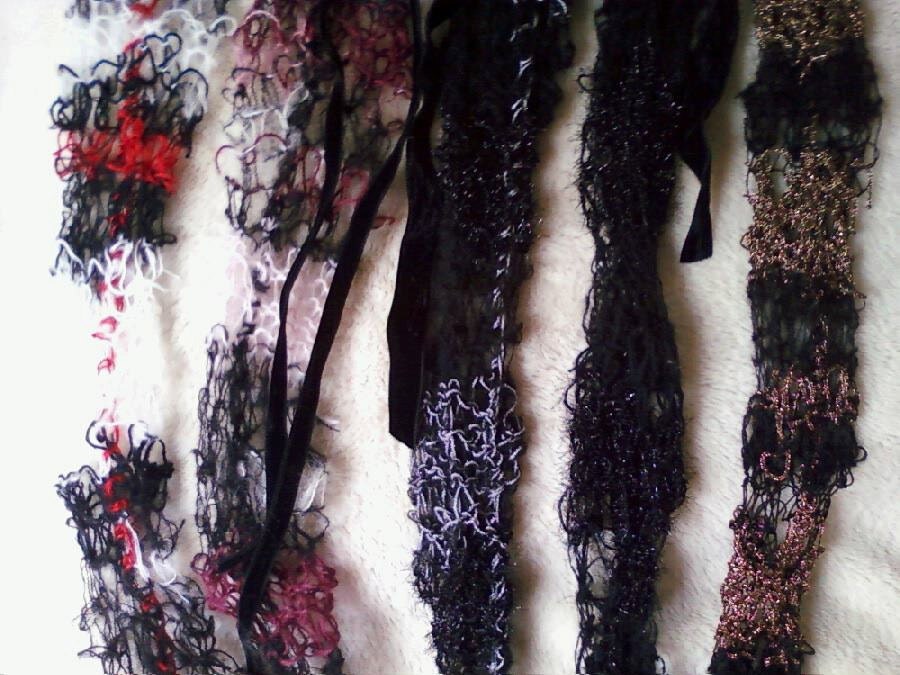 mohair Leggings sexy punk rock mods lolita goth glam handmade knitting big spider web