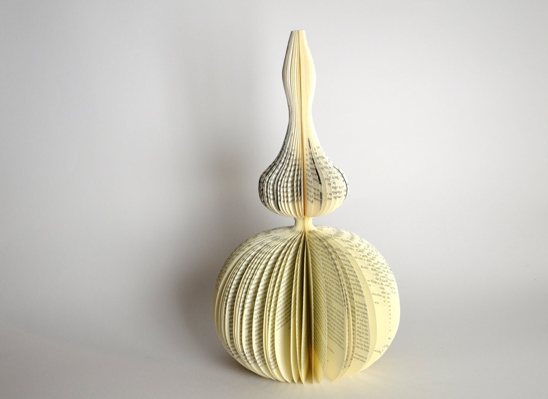 Double Book Sculpture - Book Art "Lektüre 4"