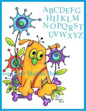 Alphabet Poster Nursery Wall Art-Yellow-Puppy-Educational-Nursery Wall Art-Nursery wall decor-kids art