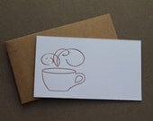 Coffee Letterpress Enclosure Card