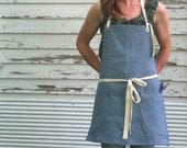 Rustic Utility Full Denim Apron for Him or Her in Basic Denim No. 1
