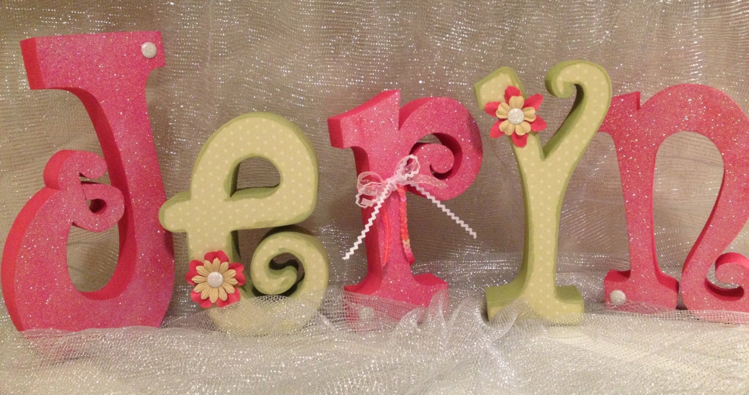 Custom Wood Letter Set--5 Letters
