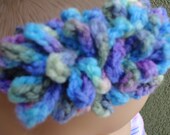 Handmade Crochet Varigated Chrysanthemum Flower Headband