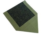 Table runner Green small flowers