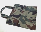 Camouflage Reusable Grocery bag camo fabric gender neutral