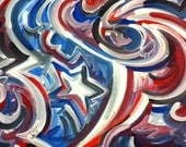 Houston Texans Painting by Justin Patten Sports Art Football