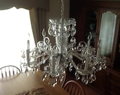 Vintage 8 light chandelier, excellent condition