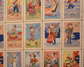 Cartas Marcadas in Tea Day of the Dead Fabric
