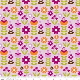 1/2 yard Riley Blake Matryoshka Garden Purple C3314