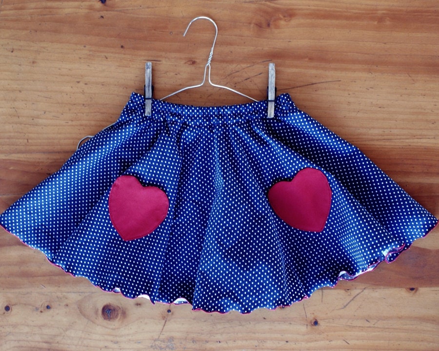Circle Skirt PDF Pattern....with Heart Pockets