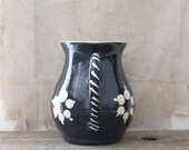 v i n t a g e folk art pottery pitcher