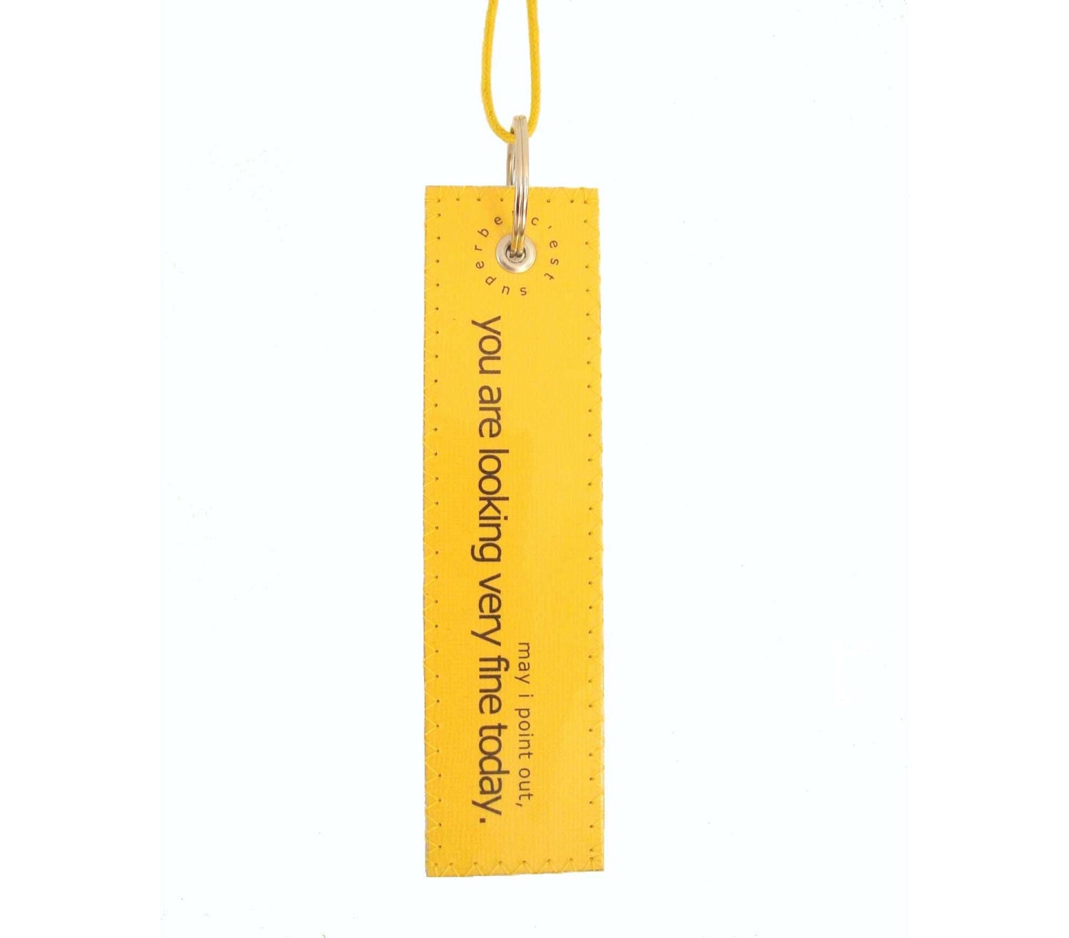Key chain The Gentleman - Handmade Leather Key Fob that knows how to start of YOUR day. Great gift for her career women.