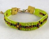 Beaded Deerskin Bracelet