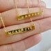 gold initial bar necklace-gold bar initial necklace-gold initial necklace-initial necklace-nameplate necklace-personalized gold bar necklace